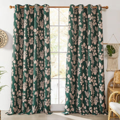 Bohome Foliage Blackout Curtains