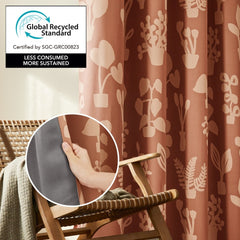 Bohome Foliage Blackout Curtains