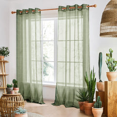 Bohome Rattan Sheer Curtains