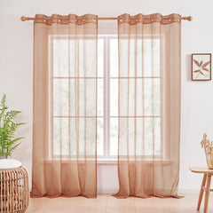 Bohome Rattan Sheer Curtains
