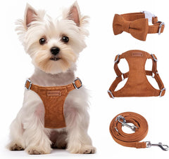 No Pull Puppy Harness and Leash Set – Soft, Escape-Proof, and Fully Adjustable!