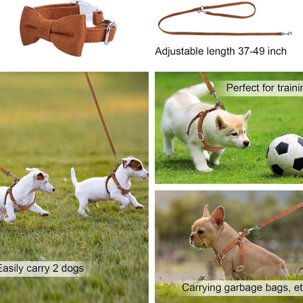 No Pull Puppy Harness and Leash Set – Soft, Escape-Proof, and Fully Adjustable!