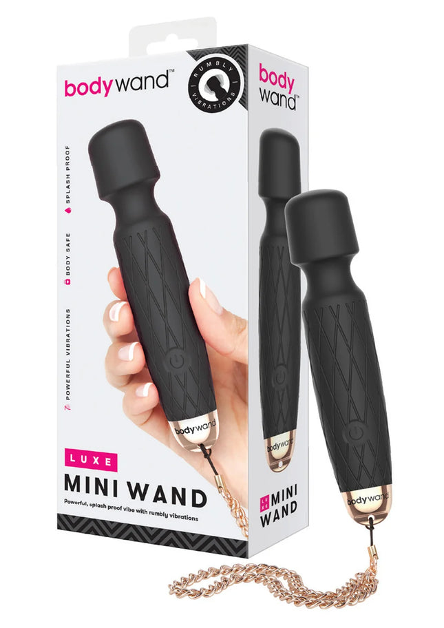 Bodywand Luxe Mini Wand — 7-Mode Splashproof Silicone Wand Vibrator