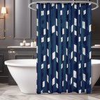 Dark Blue-White Sheet / 72x72