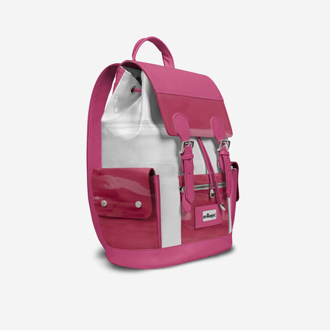 COUTURE Eco Backpack – Pink & White Edition | BYMANYC ® New York - Marcapon