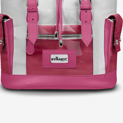 COUTURE Eco Backpack – Pink & White Edition | BYMANYC ® New York - Marcapon