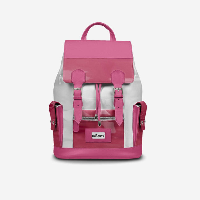 COUTURE Eco Backpack – Pink & White Edition | BYMANYC ® New York - Marcapon