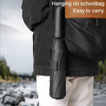 Windproof 20-Rib Folding Umbrella | Automatic, Reinforced, Stylish Grip