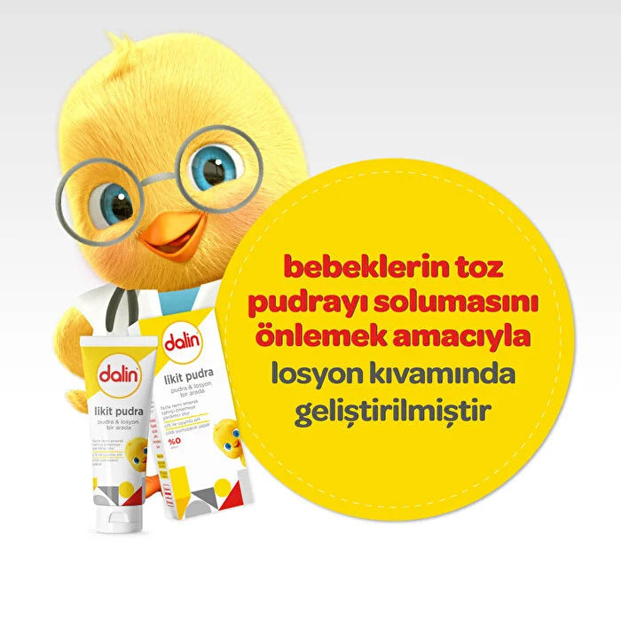 baby skin application of Dalin liquid powder