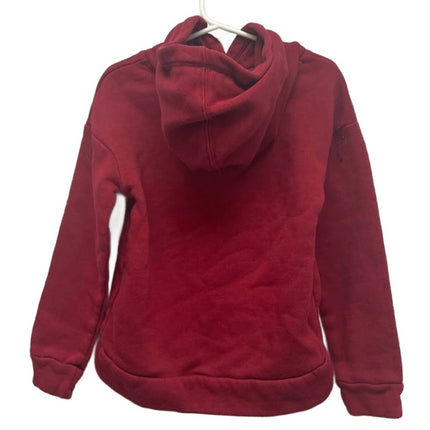 Nike Girls Glitter Logo Red Long Sleeve Sweatshirt Hoodie — Pre-Owned, Size 6X