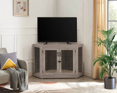 Dereham Furniture Corner Dog Crate with Cushion - Marcapon