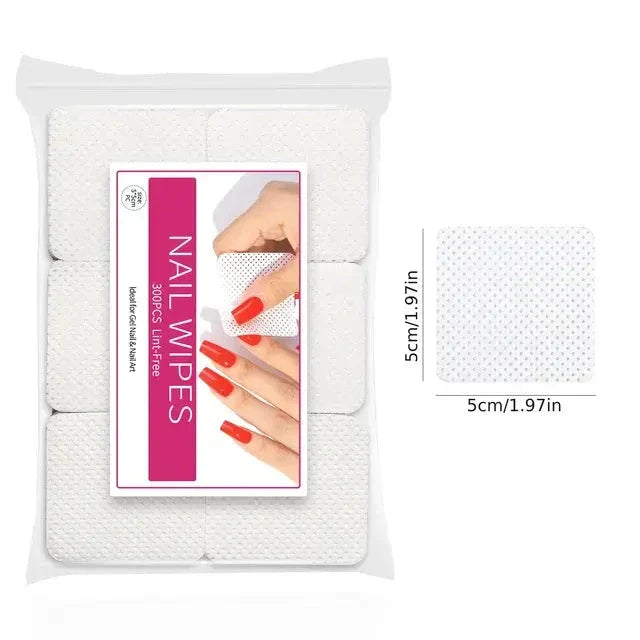 Dissolving Nail Polish Remover Wipes | Gentle Non-Woven Pads for Home & Salon Use