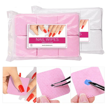 Dissolving Nail Polish Remover Wipes | Gentle Non-Woven Pads for Home & Salon Use