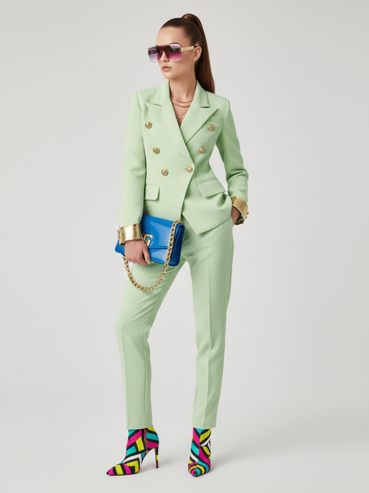 Double - Breasted Blazer Jacket UPPER WEST SIDE BYMANYC ® New York - Marcapon