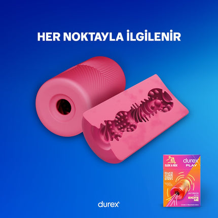 Durex Manual Masturbator – Flexible, Waterproof, and Reusable Up to 50 Times!