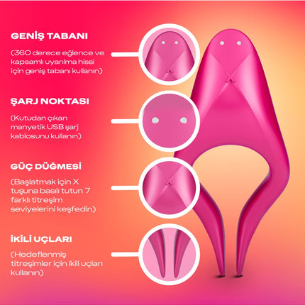 Durex Partner Uyumlu Penis Halkası ve Titreşimli Uyarıcı