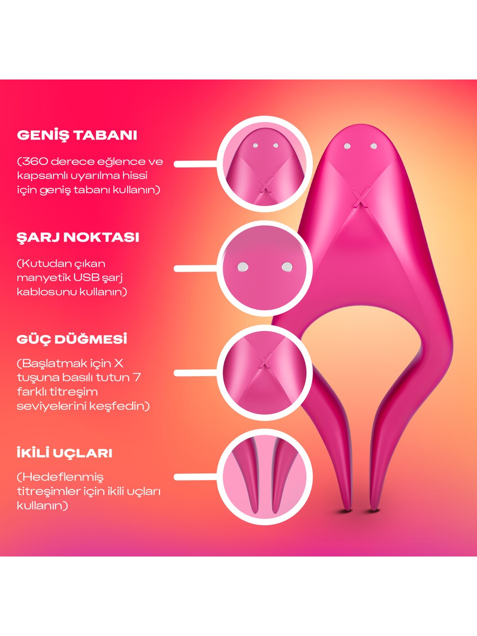 Durex Partner Uyumlu Penis Halkası ve Titreşimli Uyarıcı