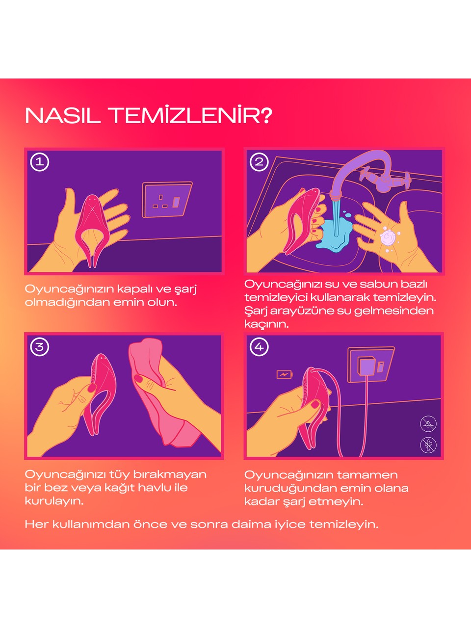 Durex 7 Farklı Titreşim Modlu Vibratör & Penis Halkası