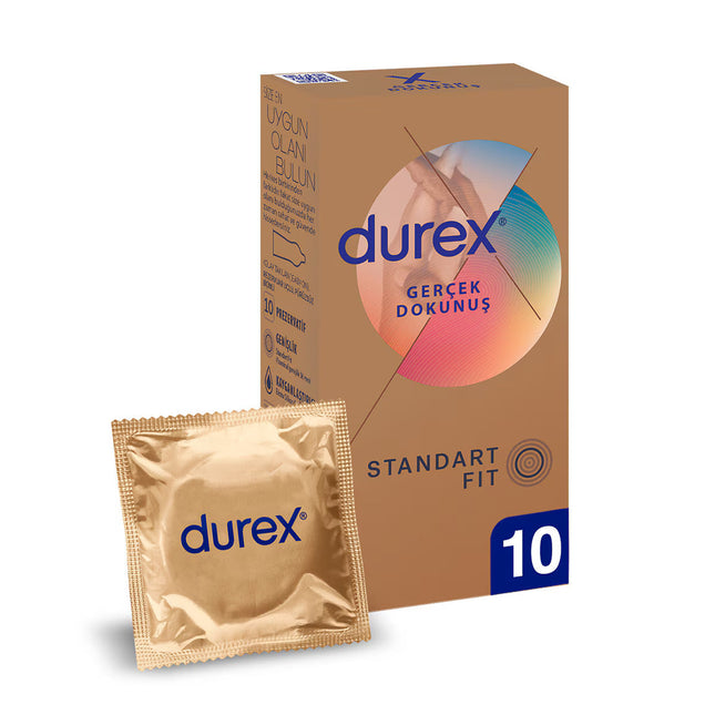 Durex Real Feel Non-Latex Condoms – Polyisoprene, natural skin sensation, latex-free