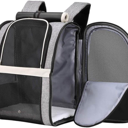 Texsens Innovative Traveler Bubble Backpack Pet Carriers for Cats and Dogs (Black)