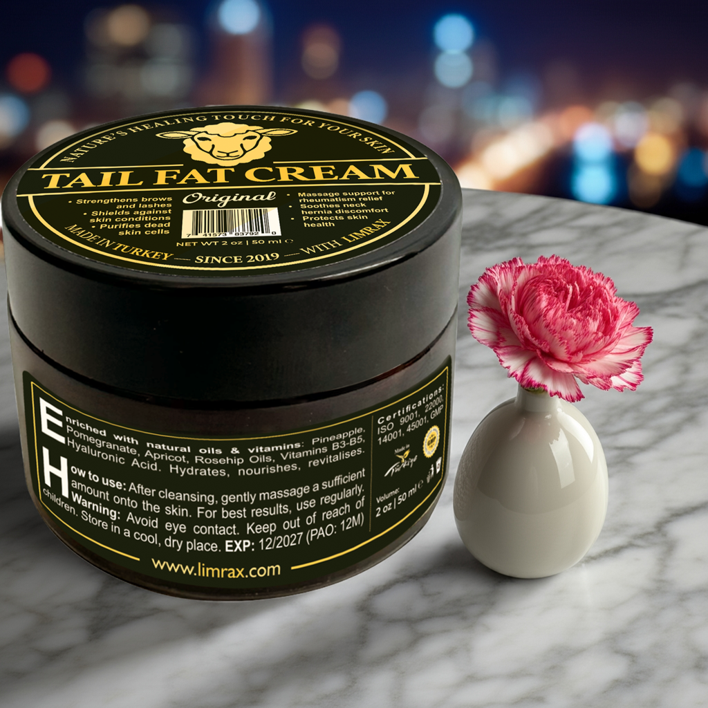 Tail fat cream with rosehip, hyaluronic acid, vitamins B3 B5