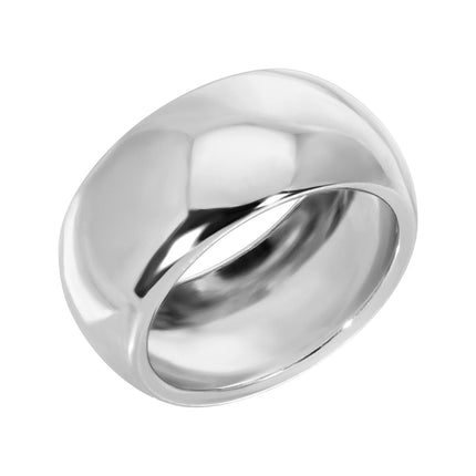Eklexic 9.5MM Domed Brass Ring - Gold & Silver Finish