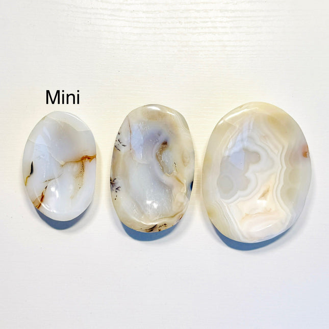 Elegant White Agate Dish – Mini, Small & Medium Sizes