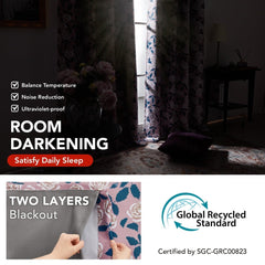 Envogue Bouguet Blackout Curtains