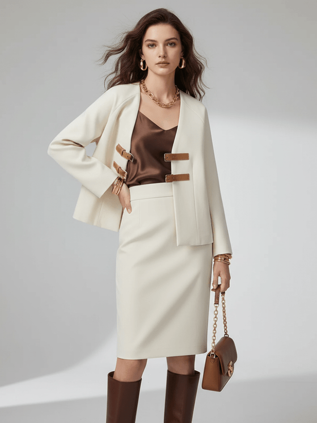 Faux Leather Blazer, Chelsea | Women - BYMANYC ® New York - Marcapon