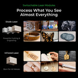 xTool S1 Enclosed Diode Laser Cutter | Professional Class 1 Safety Laser Engraver