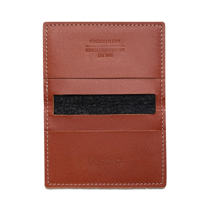 Kyrgies Wool Felt Bifold Wallet — Vegetable-Tanned Leather
