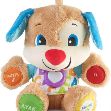 Fisher-Price Eğitici Köpekçik – Konuşan, müzik çalan ve ışıklı bebek oyuncağı