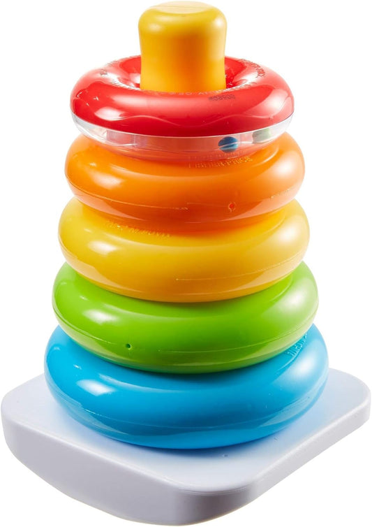 fisher-price renkli halkalar sıralama oyuncağı bebek eğitici