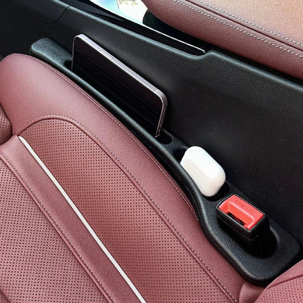 Gap Guard Car Seat Gap Filler | PU Leather Seat Console Organizer — Universal Fit 1 Pair