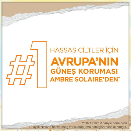 Garnier Ambre Solaire Sensitive Advanced SPF50+ Sun Protection Milk | For Kids & Adults | 175 ml