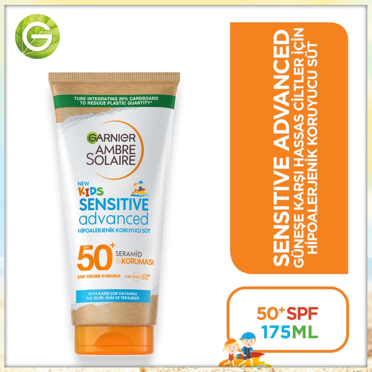 Garnier Ambre Solaire SPF50+ Sun Protection Milk – For Kids &amp; Adults