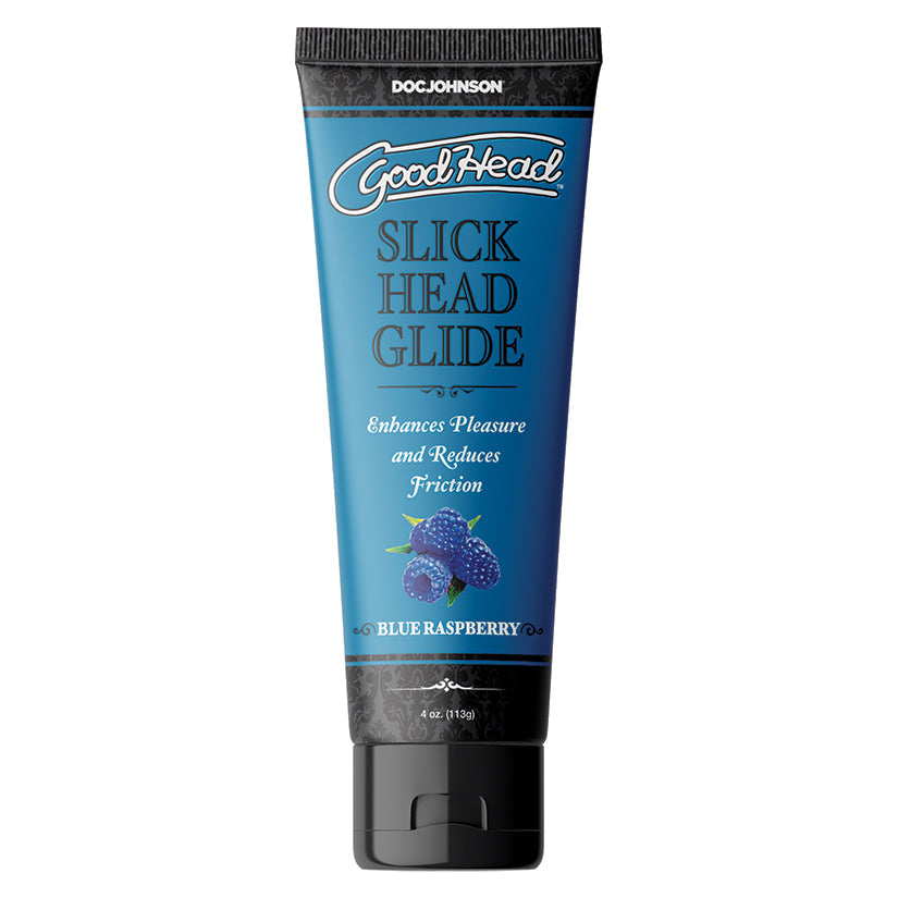 GoodHead Slick Head Glide blue raspberry flavoured oral glide 4 oz bulk bottle
