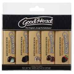 GoodHead Slick Head Glide Chocolate 1oz 5 Pack edible oral glide