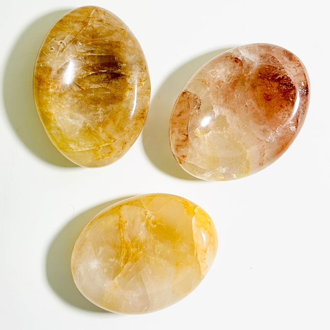 Handpicked Hematoid Quartz Oval Soap Dish – Natural Polished Stone