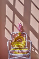 Medium Melamine Rectangular Plate - Yellow - Sunny Days Print