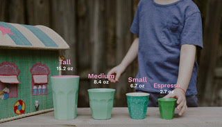 Melamine Cup - Medium with Alphabet in Pinkish Colors | Letter B