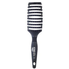The Flex Brush XL Mixed Bristle Vent Brush with Boar & Nylon Pins, Black