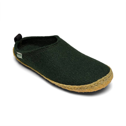 Kyrgies Outdoor Wool Slides — Natural Rubber Sole Slippers