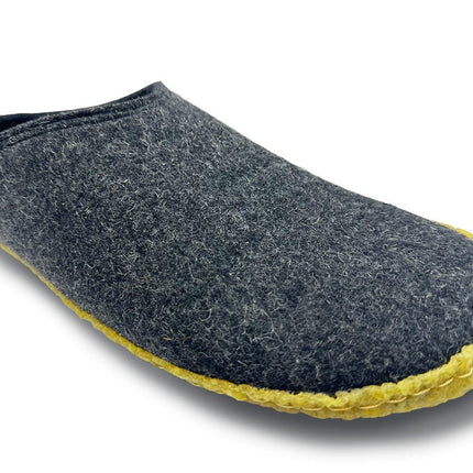 Kyrgies Outdoor Wool Slides — Natural Rubber Sole Slippers