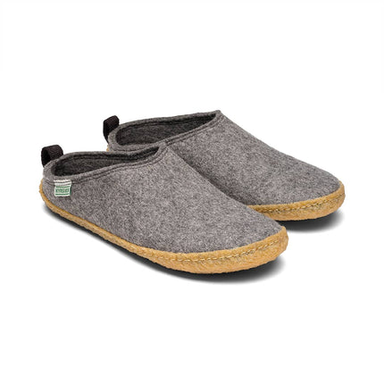 Kyrgies Outdoor Wool Slides — Natural Rubber Sole Slippers