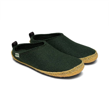 Kyrgies Outdoor Wool Slides — Natural Rubber Sole Slippers