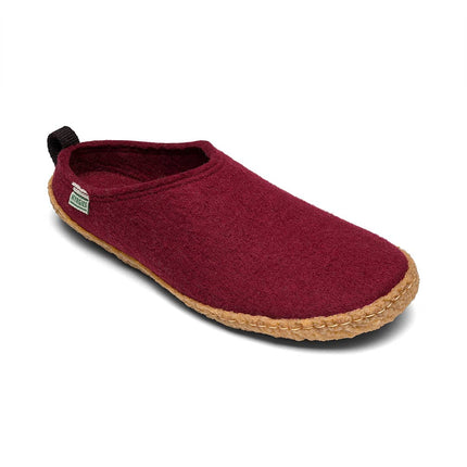 Kyrgies Outdoor Wool Slides — Natural Rubber Sole Slippers