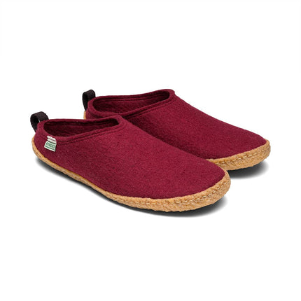 Kyrgies Outdoor Wool Slides — Natural Rubber Sole Slippers