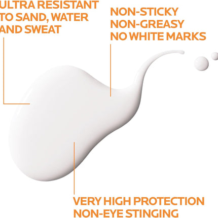 La Roche-Posay Anthelios UVmune SPF50+ fluid applied on face — lightweight matte finish