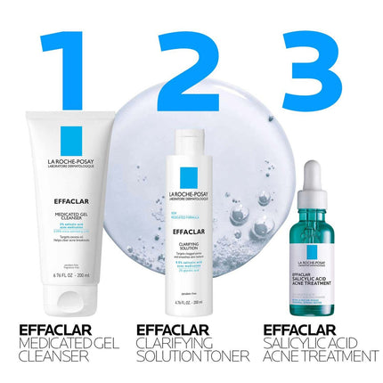 La Roche-Posay Effaclar Medicated Jel Temizleyici 200 ml | Akne Karşıtı Yüz Temizleyici